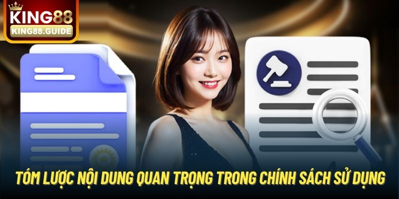 Tóm lược nội dung quan trọng trong chính sách sử dụng