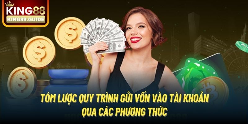 Tóm lược quy trình gửi vốn vào tài khoản qua các phương thức